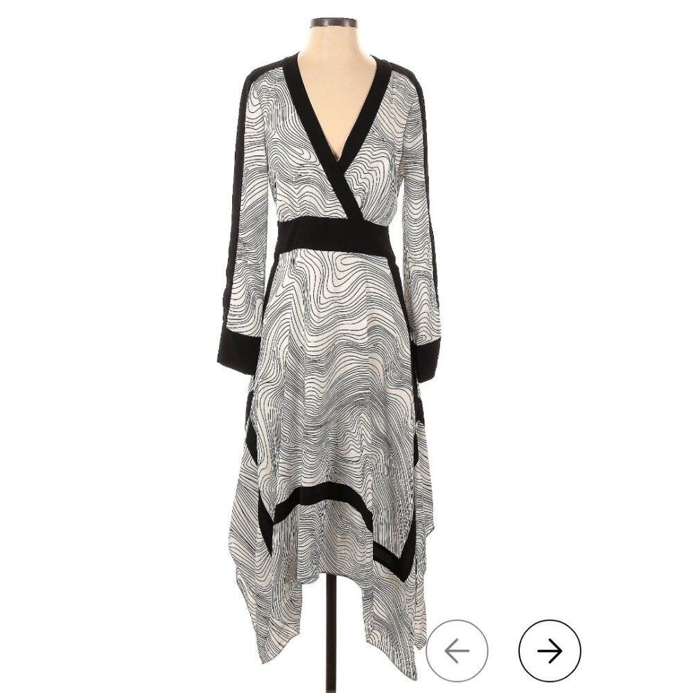 BCBGMAXAZRIA Lightwave Stripe Dress